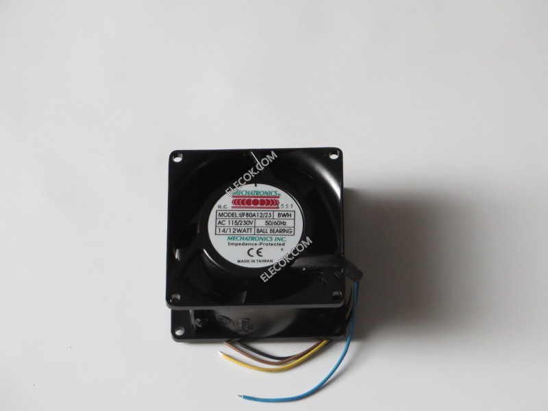 MECHATRONIC UF80A12/23 BWH  115/230V 14/12W 4wires cooling fan