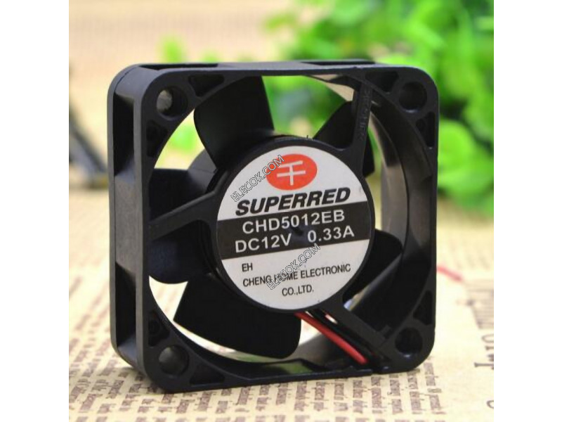 SUPERRED CHD5012EB 12V 0.33A 2선 냉각 팬 