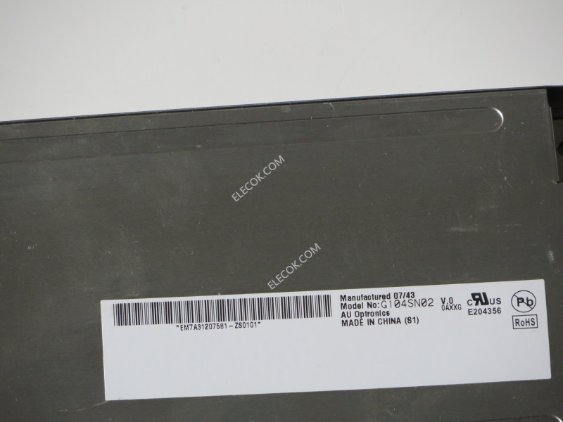 G104SN02 V0 10,4" a-Si TFT-LCD Panel til AUO 
