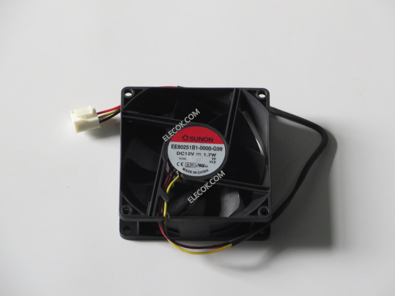 SUNON EE80251B1-0000-G99 12V 1,7W 3 câbler ventilateur 