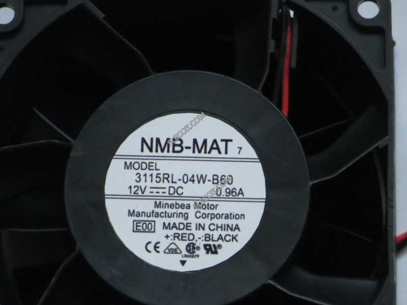 NMB 3115RL-04W-B60-E00 12V 0.96A  2wires Cooling Fan