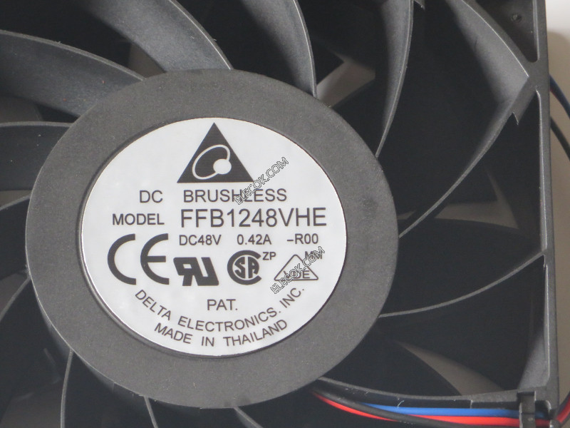 DELTA FFB1248VHE-R00 48V 0,42A 3 cable Enfriamiento Ventilador 