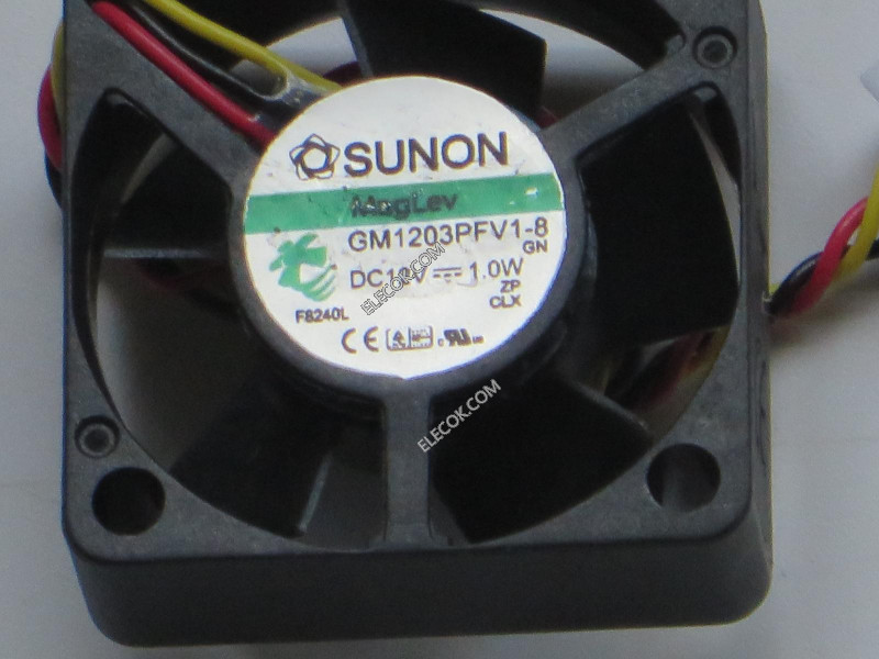 SUNON GM1203PFV1-8 12V 1.0W 3線冷却ファン