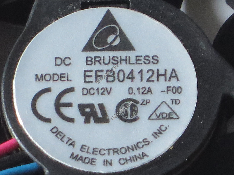 DELTA EFB0412HA-F00 12V 0,12A 3 câbler Ventilateur 