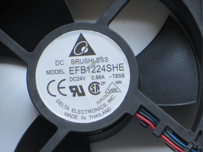 DELTA EFB1224SHE-T8SB 24V 0.66A 3wires Cooling Fan