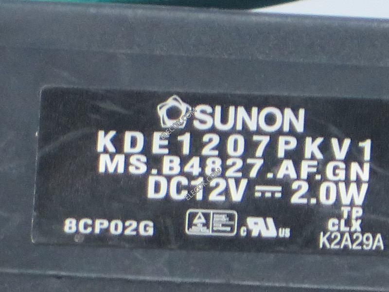 SUNON KDE1207PKV1 AF 12V 2.0W 3wires cooling