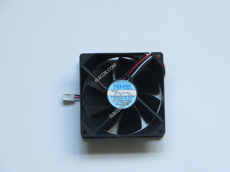 NMB 3610KL-04W-B59-F71 12V 0,43A 3 cable Enfriamiento Ventilador 