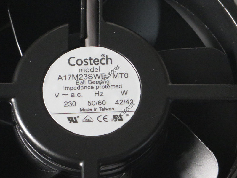 Costech A17M23SWB MT0 230V 50-60HZ 42W 2線冷却ファン在庫新品