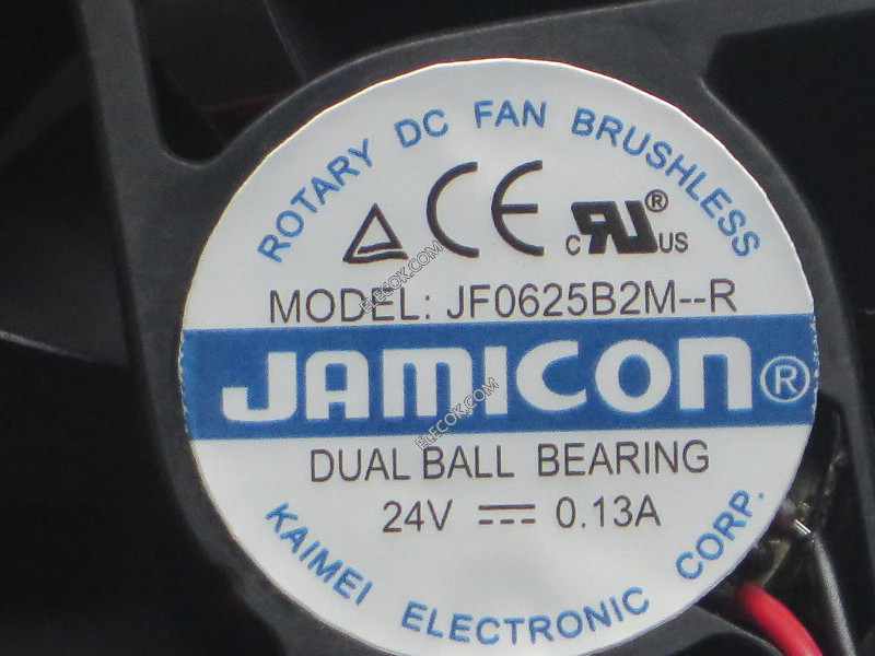 JAMICON JF0625b2M-R 24V 0,13A 2 Draden Koelventilator 