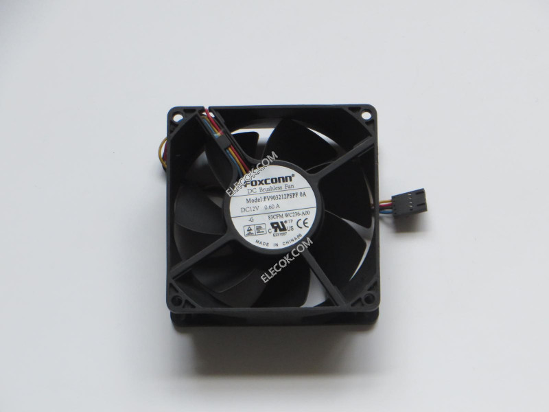 FOXCONN PV903212PSPF 0A 12V 0.60A 4 câbler ventilateur 