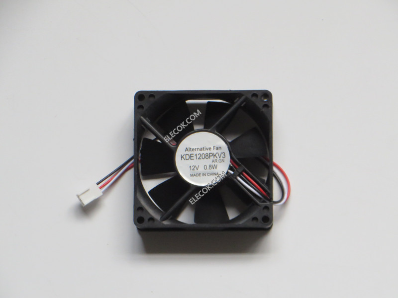 SUNON KDE1208PKV3 DC12V AR.GN 0.8W 3wires Cooling Fan, Replacement