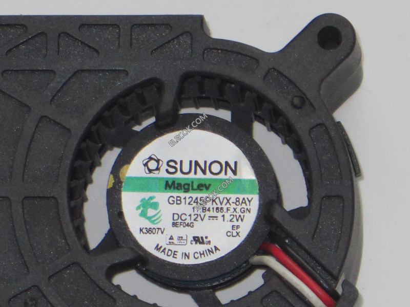 SUNON GB1245PKVX-8AY 12V 1.2W 3wires cooling fan