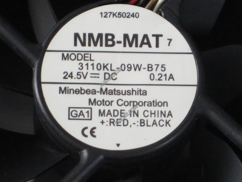 NMB 3110KL-09W-B75 24.5V 0,21A 3 ledninger Kjølevifte 
