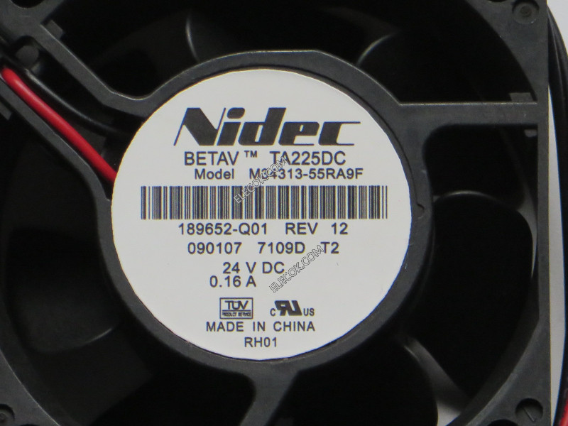 Nidec M34313-55RA9F 24V 0.16A 2線冷却ファン