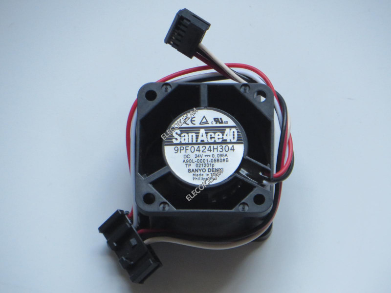 Sanyo 9PF0424H304 24V 0,095A 3 cable Enfriamiento Ventilador 