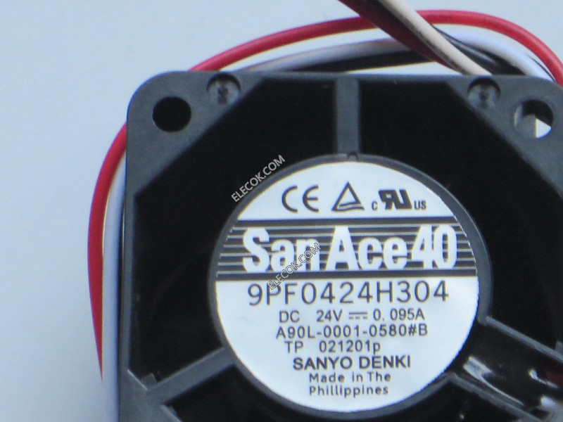 Sanyo 9PF0424H304 24V 0,095A 3 cable Enfriamiento Ventilador 