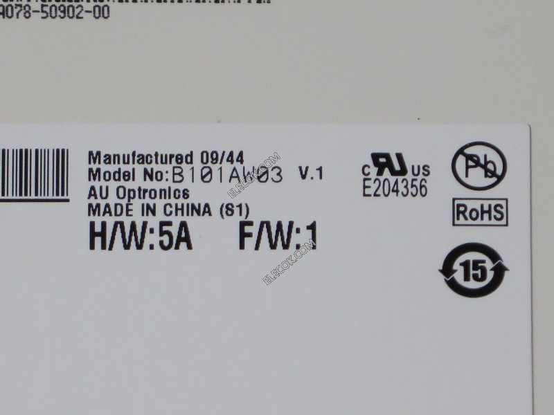 B101AW03 V1 10,1" a-Si TFT-LCD Panel para AUO 