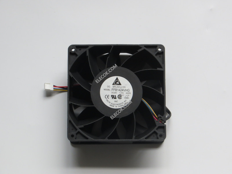 DELTA FFB1424VHG 24V 1.37A 4wires Cooling Fan， refurbished 