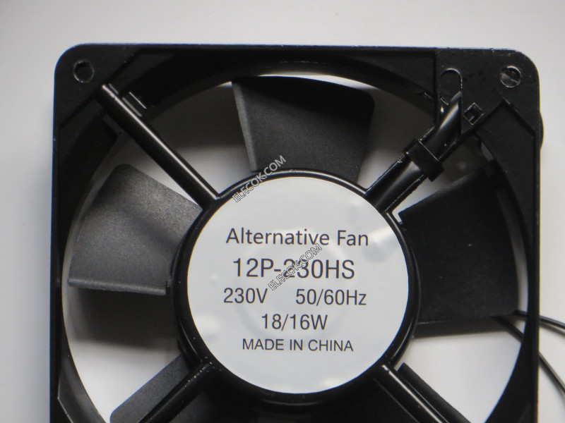 Bi-Sonic 12P-230HS 230V Cooling Fan with wire connection, substitute