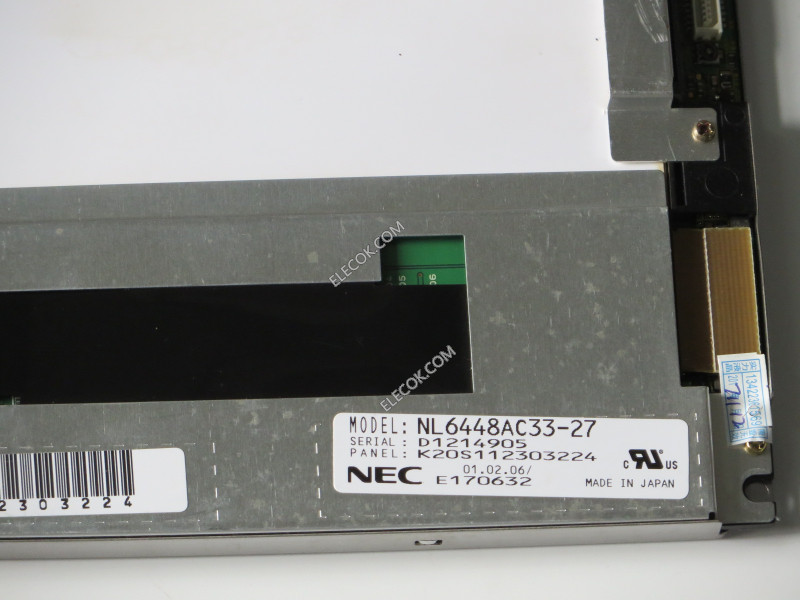 NL6448AC33-27 10,4" a-Si TFT-LCD Painel para NEC usado 