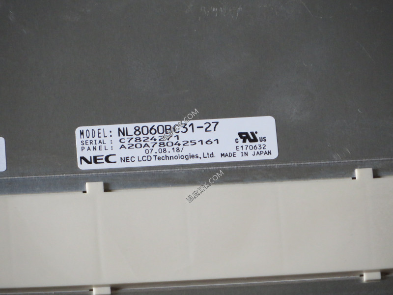 NL8060BC31-27 NEC 12.1" LCD Panel  USED
