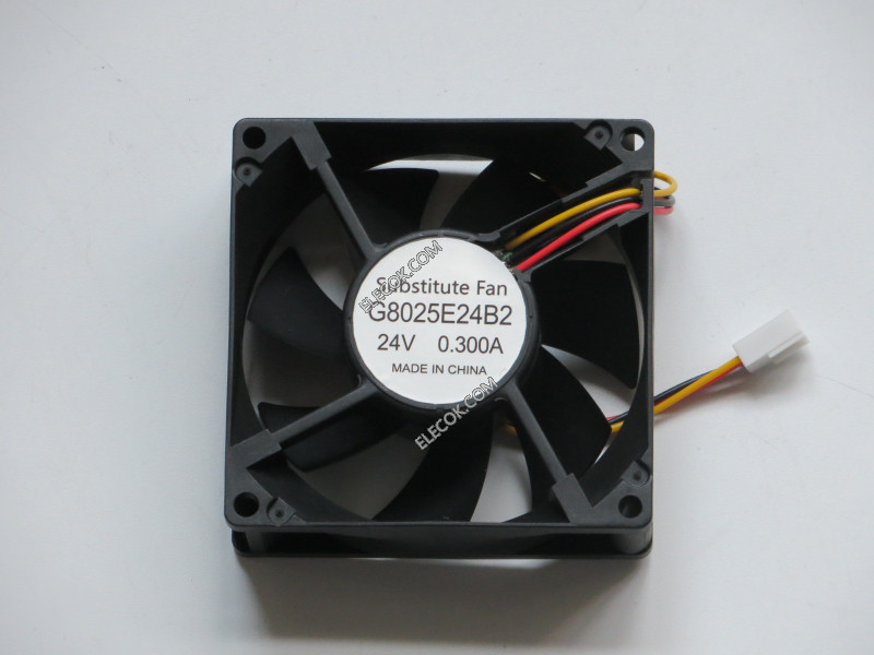 NONOISE G8025E24B2 24V 0.30A 3wires Cooling Fan replace