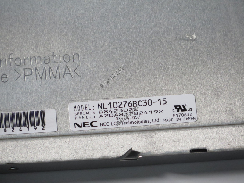 NL10276BC30-15 15.0" a-Si TFT-LCD Panel för NEC 