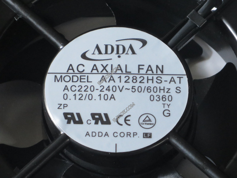 ADDA AA1282HS-AT 220/240V 0.12/0.1A 2선 냉각 팬 