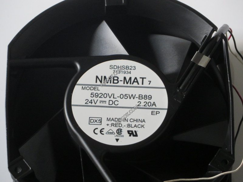 NMB 5920VL-05W-B89 24V 2.20A 52W 3 ledninger vifte original og Refurbished 