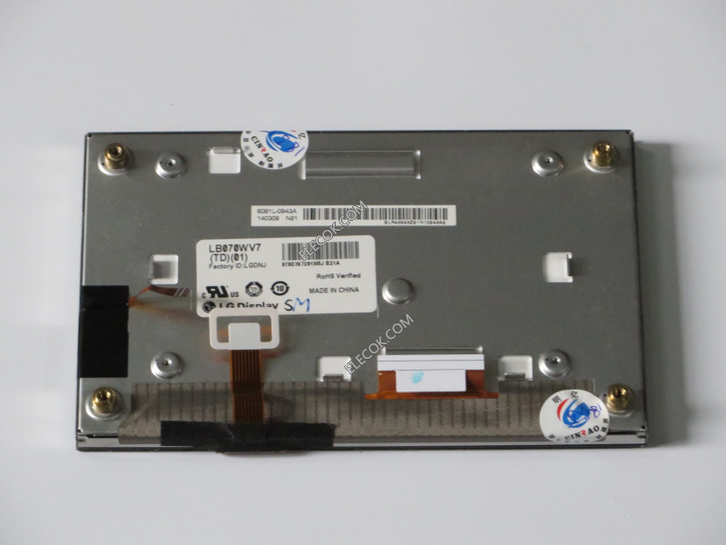 LB070WV7-TD01 7.0" a-Si TFT-LCD Panel para LG Monitor 8 pines pantalla táctil 