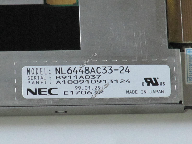NL6448AC33-24 10,4" a-Si TFT-LCD Panel para NEC usado 