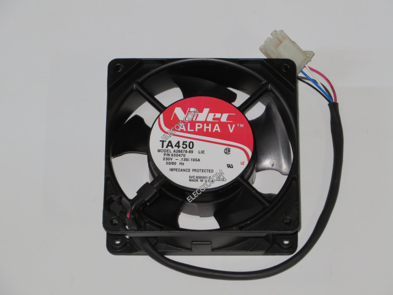 Nidec A28678-89 230V 0,13/0,105A 5wires ventilatore 