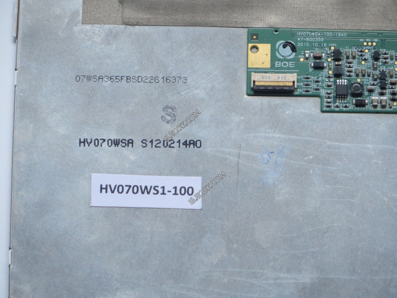 HV070WS1-100 7.0" a-Si TFT-LCD Panneau pour HYDIS replace usagé 