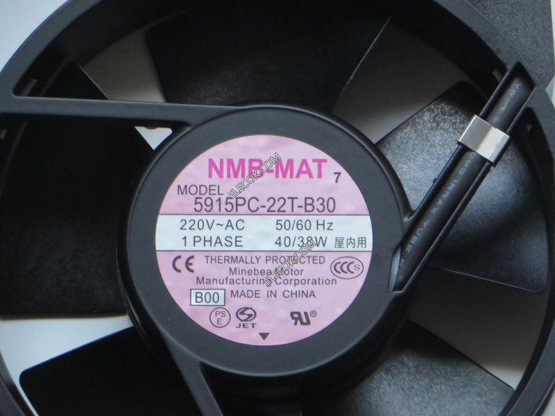 NMB 5915PC-22T-B30 220V 40/38W ventilator nieuw 