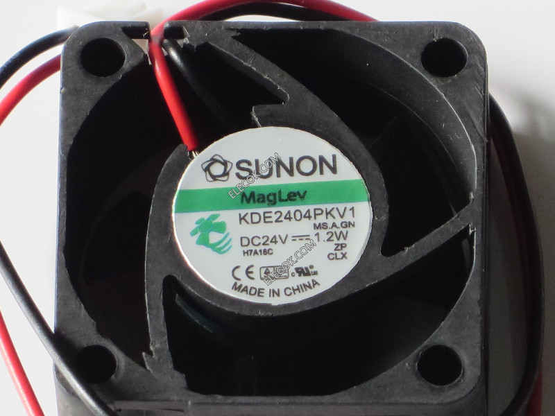 SUNON KDE2404PKV1 24V 1,2W 2wires Cooling Fan 