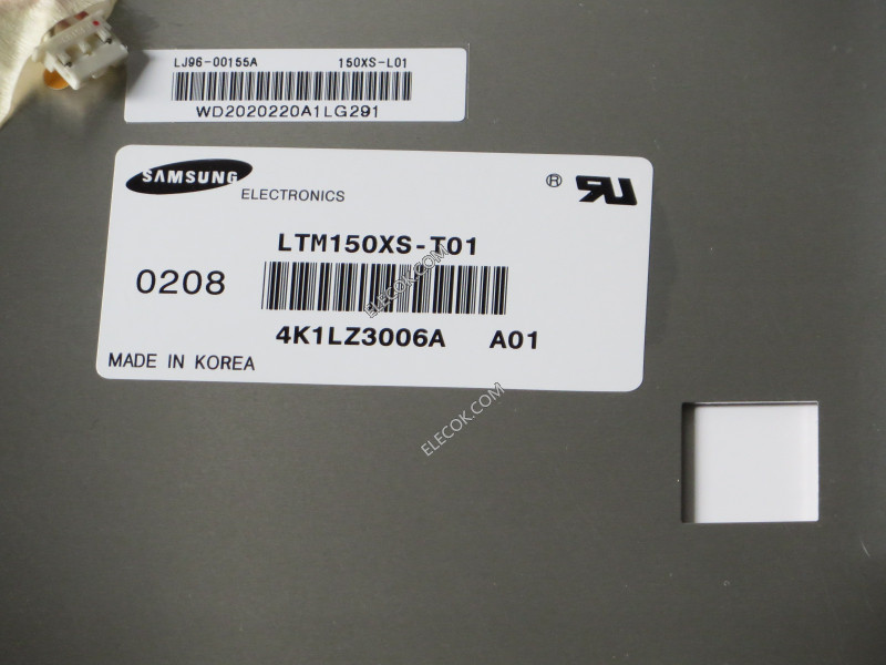 LTM150XS-T01 15.0" a-Si TFT-LCD Panneau pour SAMSUNG 