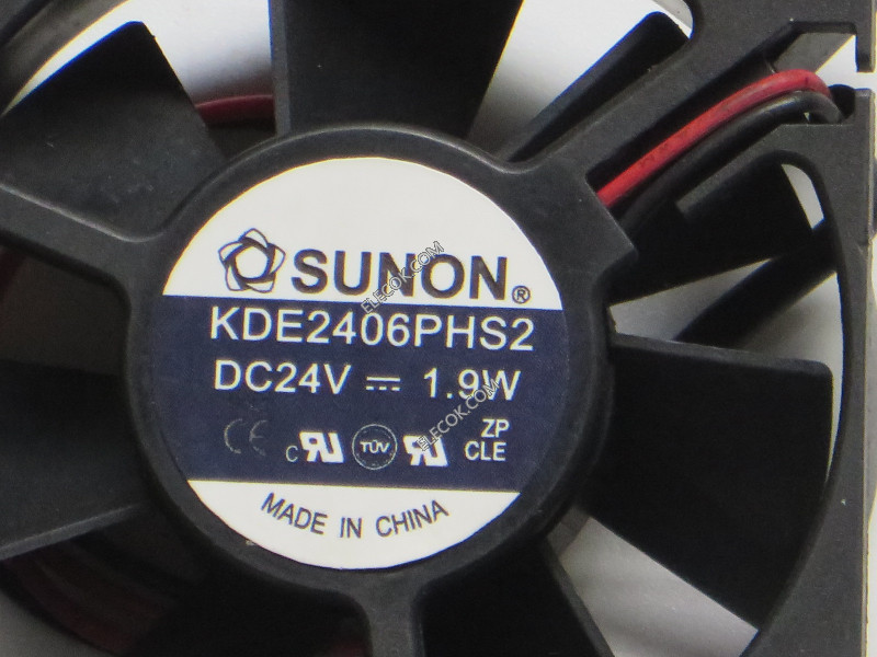 Sunon KDE2406PHS2 24V 1,9W 2 draden Koelventilator 