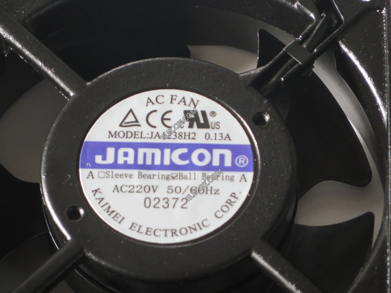 JAMICON JA1238H2 220V 0,13A Koelventilator stopcontact connection 