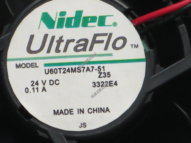 Nidec U60T24MS7A7-51 24V 0,11A 2 fili Ventilatore 
