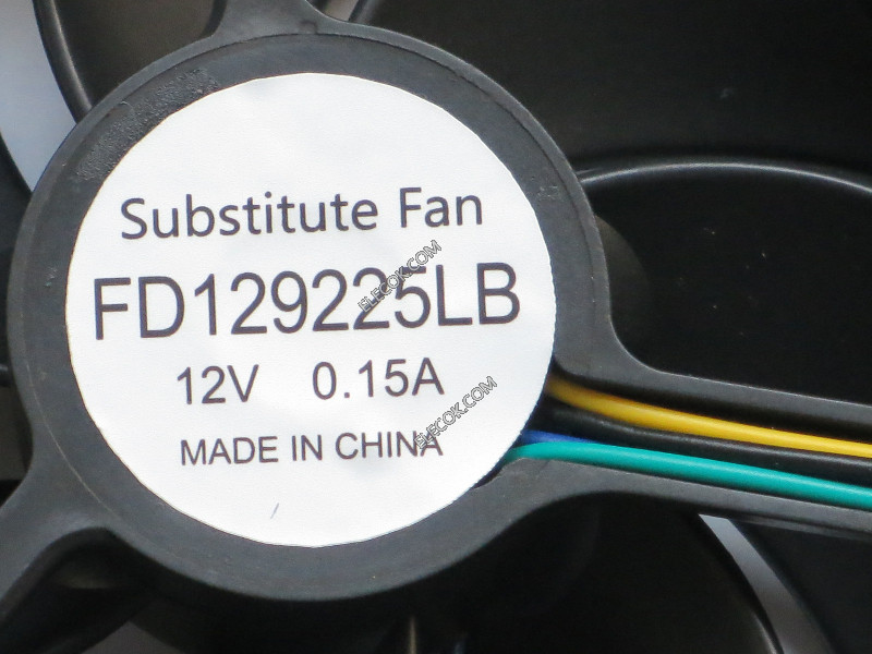 Y.S.TECH FD129225LB 12V 0,15A 4wires cooling fan substitute 