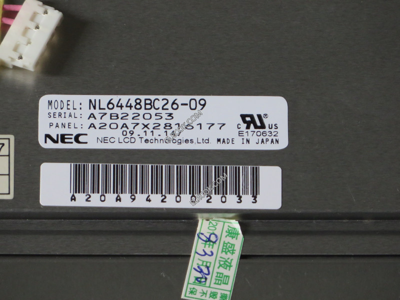 NL6448BC26-09 8,4" a-Si TFT-LCD Panneau pour NEC 