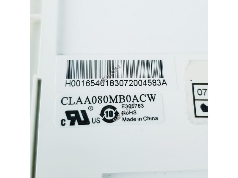 CLAA080MB0ACW 8.0" a-Si TFT-LCD Paneel voor CPT Gebruikt 