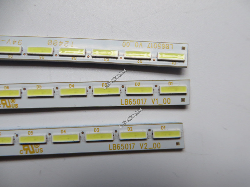 Sony 74.65T44.001 LB65017 LED Backlight Strips - 3 Strips, used