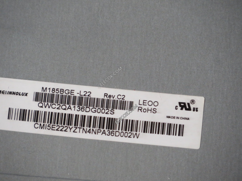 M185BGE-L22 18,5" a-Si TFT-LCD Panneau pour CHIMEI INNOLUX 