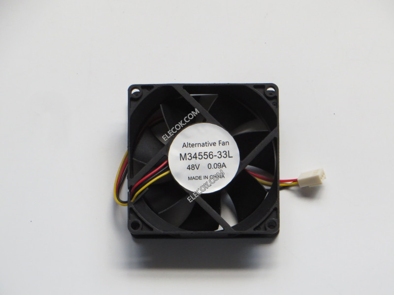 Nidec M34556-33L 48V 0,09A 3 cable enfriamiento ventilador replace 