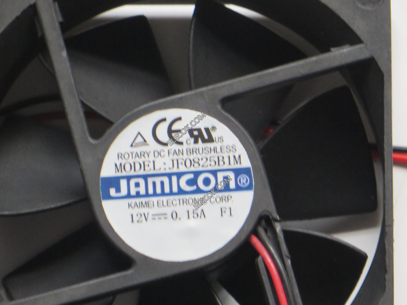JAMICON JF0825B1M 12V 0,15A 2 draden Koelventilator 