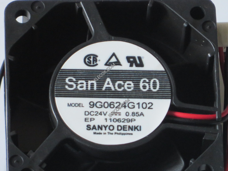 Sanyo 9G0624G102 24V 0,85A 2 câbler Ventilateur 