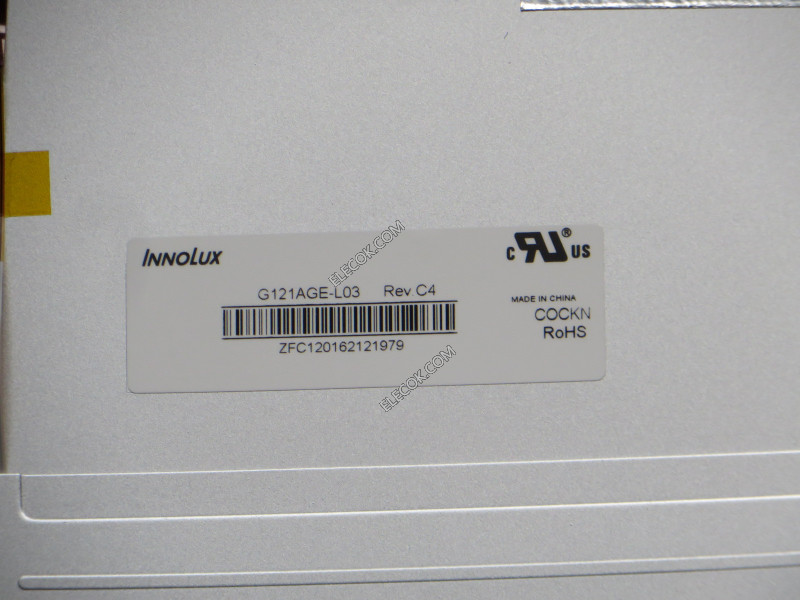 G121AGE-L03 12,1" a-Si TFT-LCD Platte für INNOLUX Inventory new 