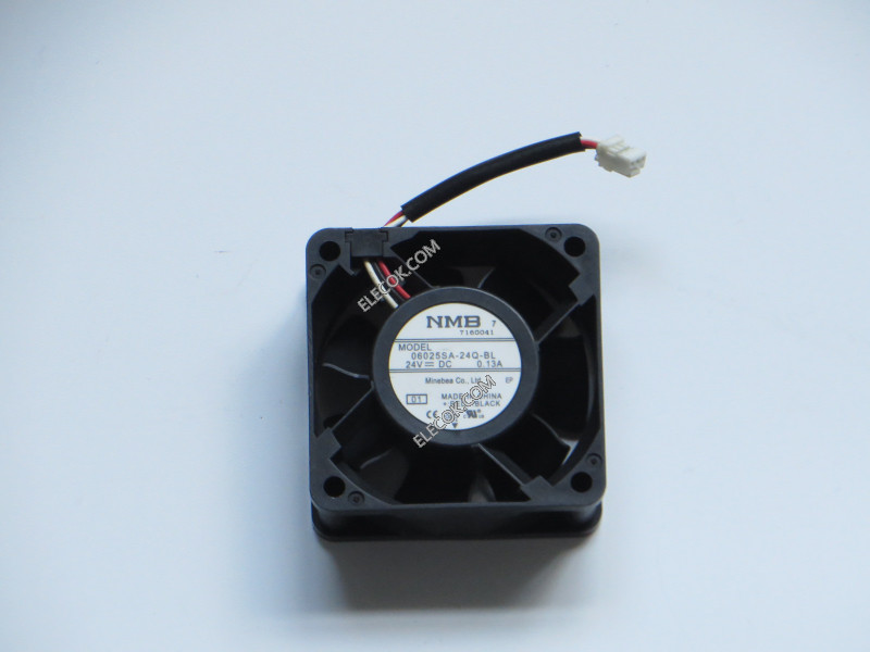 NMB 06025SA-24Q-BL 24V 0,13A 3wires Cooling Fan 