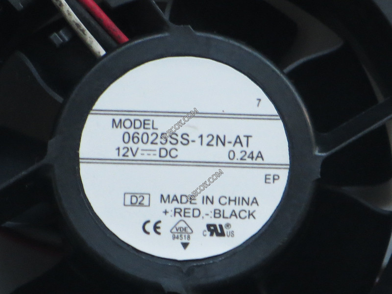 NMB 06025SS-12N-AT 12V 0,24A 3 câbler Ventilateur 